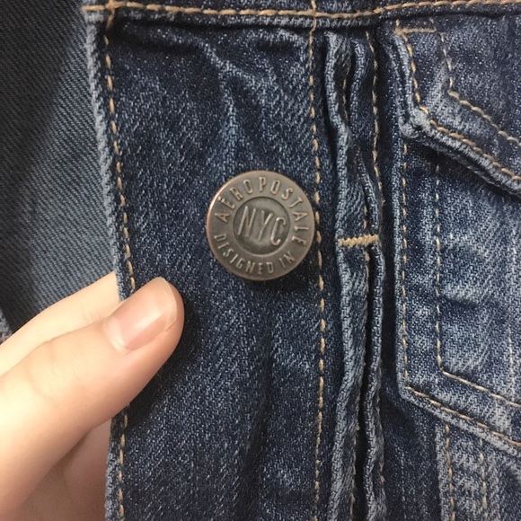 Stonewashed Blue Denim Jacket Button-up & Pockets - Picture 4 of 7